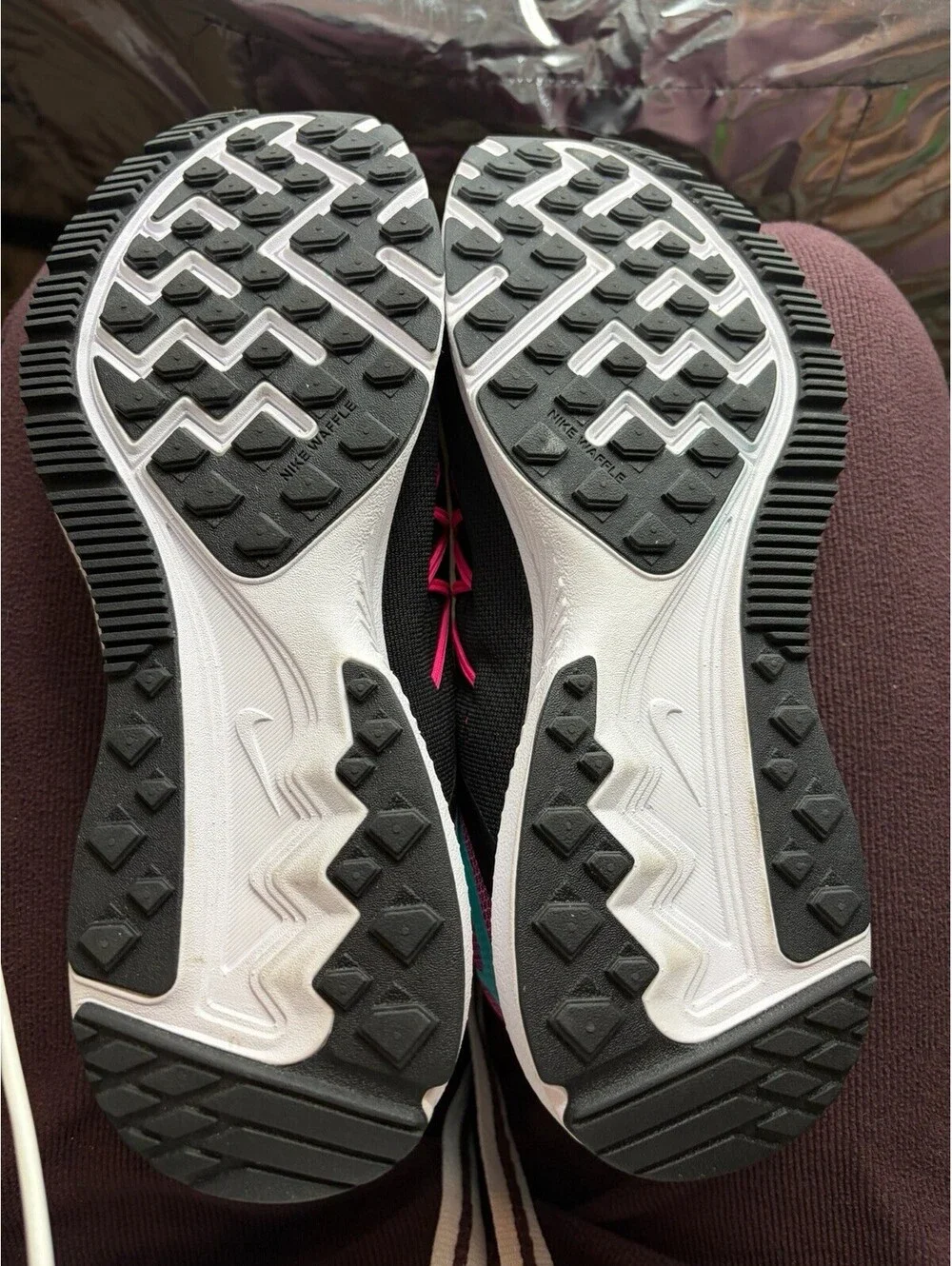 Nike Zoom Winflo 3 Womens Pink Black Running Shoes Size 9 831562-004